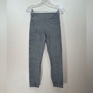 lululemon athletica Gray Textured Leggings